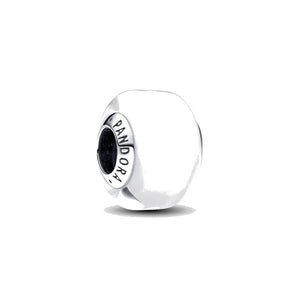 Charm Pandora Mini Vetro di Murano Bianco