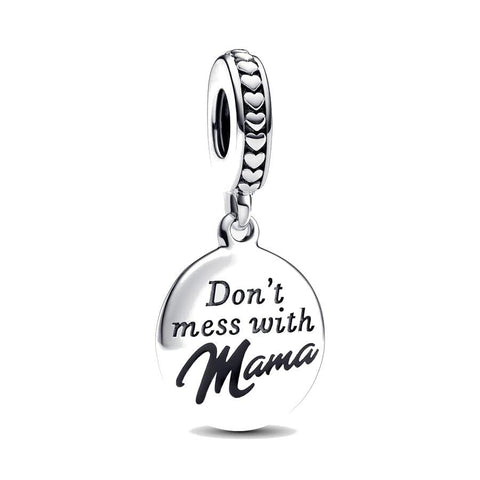 Charm Pendente "Don't' Mess with Mama" da incidere