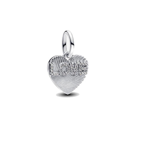 Charm Pendente Cuore "Love" da incidere