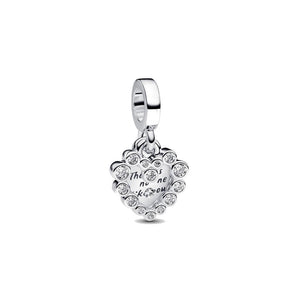 Charm Pendente Doppio Cuore Nessuna come Te