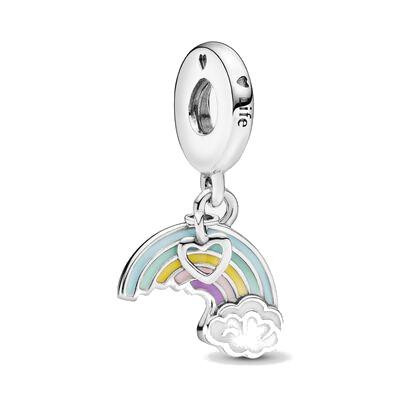 Charm Pandora pendente Arcobaleno e nuvole Pandora Me