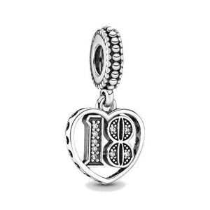 Charm Pandora pendente 18° compleanno