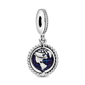 Charm Pandora pendente Globo girevole