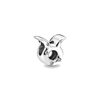 Charm Pandora dello zodiaco Toro scintillante