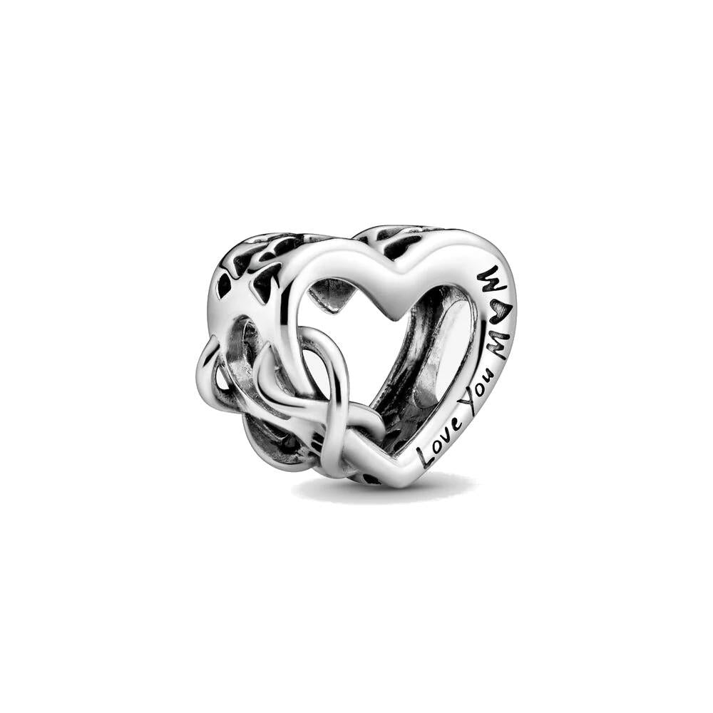 Charm Pandora a cuore Infinito Ti Amo Mamma