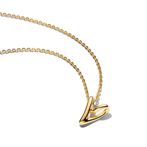 Collana Cuore Piccolo Linea Sinuosa
Finitura in Oro