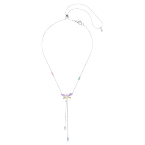 Collana a Y Ariana Grande x Swarovski Taglio misto, Libellula, Multicolore, Placcato rodio