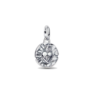 Charm Medallion Talisman Cuore Sacro "Amor Vincit Omnia"