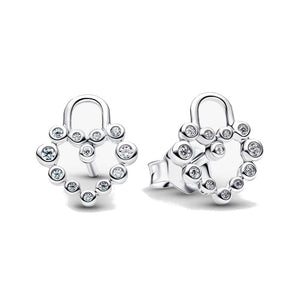 Orecchini Lucchetto Cuore Luminoso
Argento Sterling 925