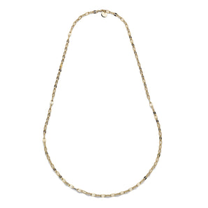 Collana UNOAERRE lunga maglia marina dorata