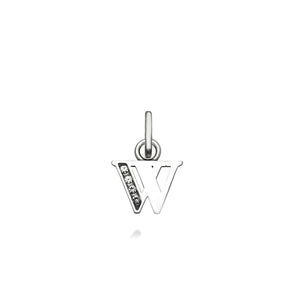 Mini charm W cristal