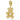 Charm Idyllia Taglio misto, Orsetto, Placcato color oro