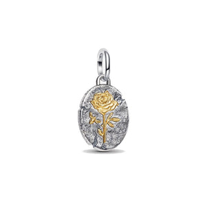 Charm Medallion Talisman Rosa "Rosa Inter Spinas Crescit"