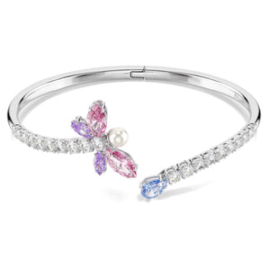 Bracciale rigido Ariana Grande x Swarovski Taglio misto, Libellula, Multicolore, Placcato rodio