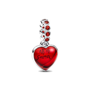 Charm Pendente Doppio Cuore Vetro di Murano Rosso
Argento Sterling 925