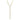 Collana a Y Mesmera Taglio misto, Bianco, Finitura oro 18K