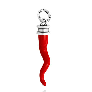 Charm corno rosso classico