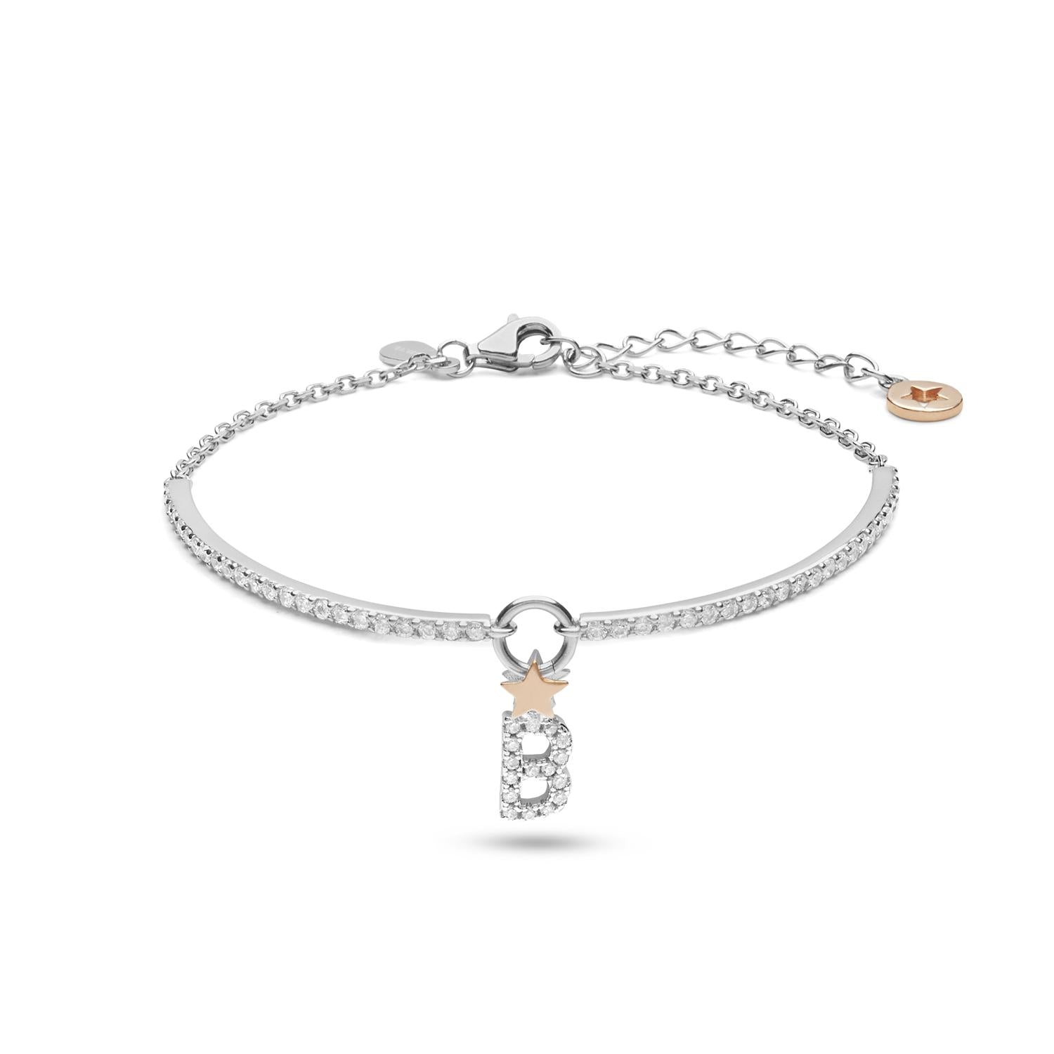 Bracciale Lettera Argento B