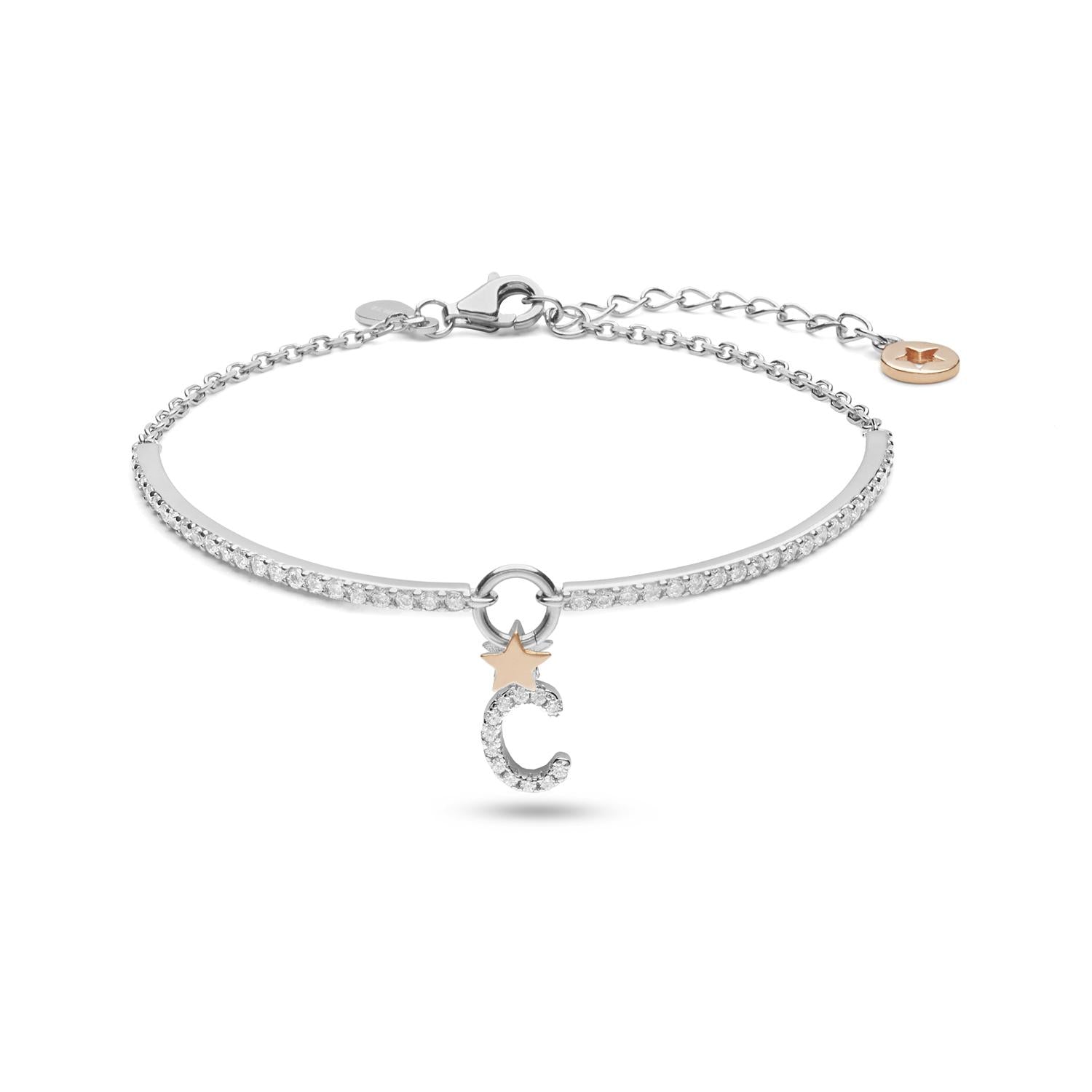 Bracciale Lettera Argento C