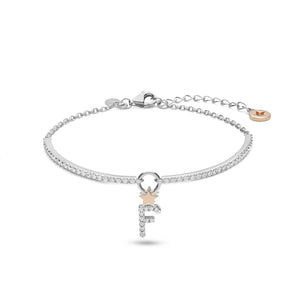 Bracciale Lettera Argento F