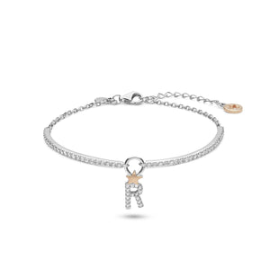 Bracciale Lettera Argento R