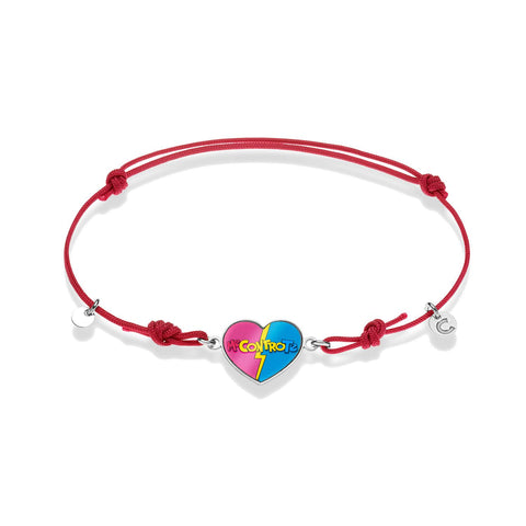 Bracciale Me contro Te cuore logo