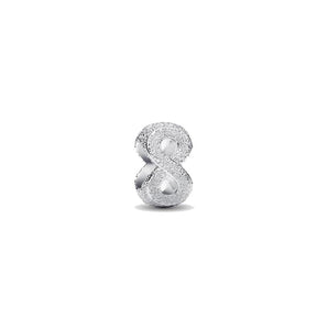 Mini Charm Infinito effetto diamantato
Argento Sterling 925