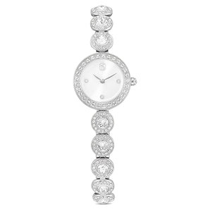 Orologio Una Angelic Bracciale in cristallo, Tono argentato, Acciaio inossidabile