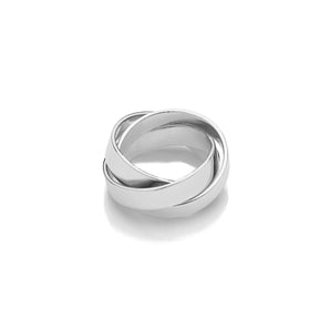 Anello Unoaerre argentato doppio Lux