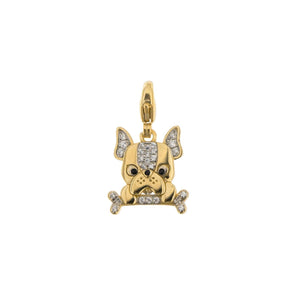 Ciondolo Bulldog Con Zirconi