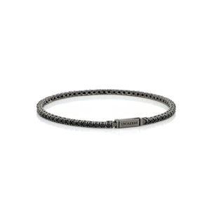 Bracciale Unoaerre Tennis in argento nero