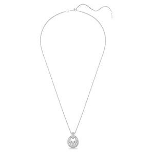 Pendente Swarovski Sublima Bianco, Placcato rodio