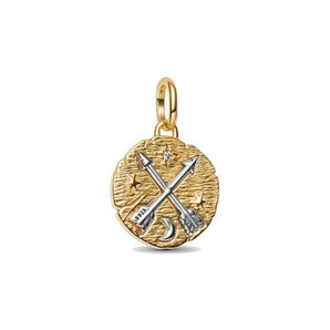 Charm Medallion Talisman Frecce "Ad Meliora"