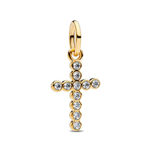 Charm Pendente Croce Luminosa
Placcatura in Oro 14k