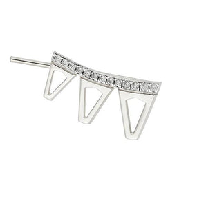 Orecchino Valentina Ferragni studio Elle silver