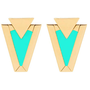 Orecchini Valentina Ferragni Studio Rhea aqua green