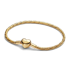 Bracciale Maglia Snake Sfaccettata con Chiusura a Cuore
Placcatura in Oro 14k
(Misura 19cm)