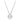 Pendente Constella Taglio Round, Dancing stone, Bianco, Placcato rodio