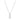 Collana Swarovski Pendente Attract Trilogy Round, bianco, Placcatura rodio