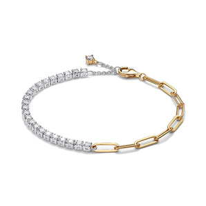 Bracciale Tennis e Maglia Link (Misura 20 Cm)