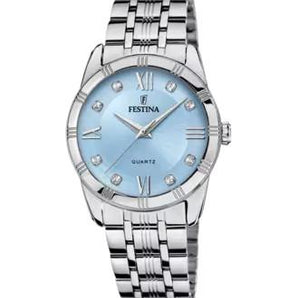 Orologio Festina da donna quadrante azzurro con bracciale acciaio