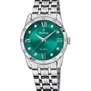 Orologio Festina da donna quadrante verde bracciale acciaio