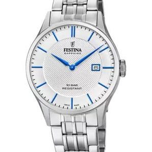 Orologio Festina da uomo bracciale acciaio Swiss Made
