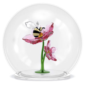 Idyllia Sfera in Vetro con Ape e Fiori