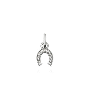 Mini charm ferro di cavallo cristal