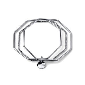 Bracciale unoaerre argentato 3 bangle