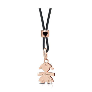 Ciondolo Cucciolo bimba oro rosa
