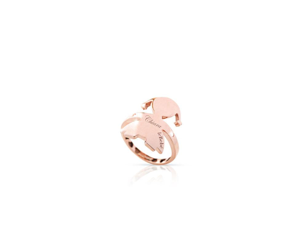 Anello femminuccia oro rosa