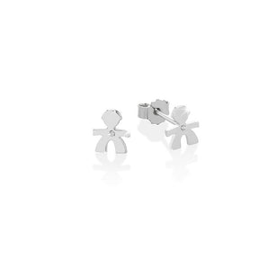 Mono orecchino maschietto
oro bianco con diamante