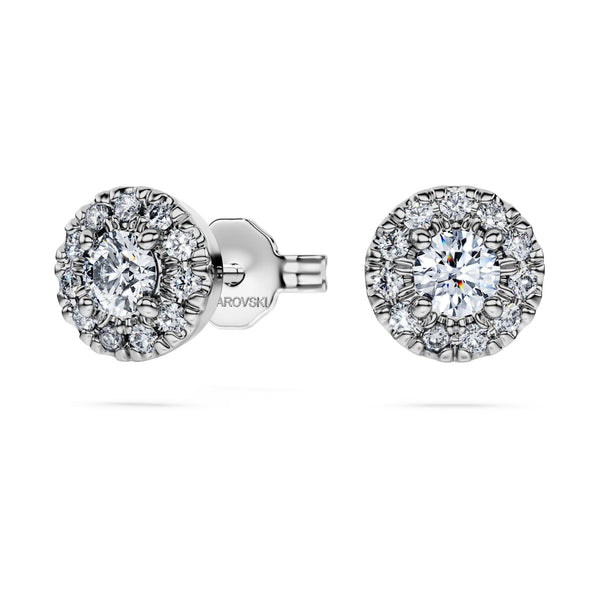 Orecchini a lobo Eternity 0,45CT G VS, Diamanti creati in laboratorio Argento sterling